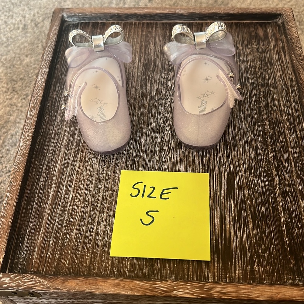 New Mini Melissa Clear Shoes for baby - Size 5 - Picture 3 of 4
